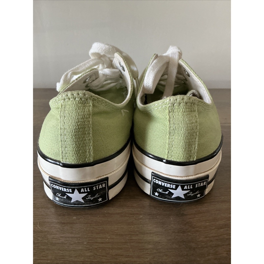 Vintage Unisex Converse All Star Sneakers Casual Shoes Pea Green Size M 5/ W 7 - Picture 4 of 11